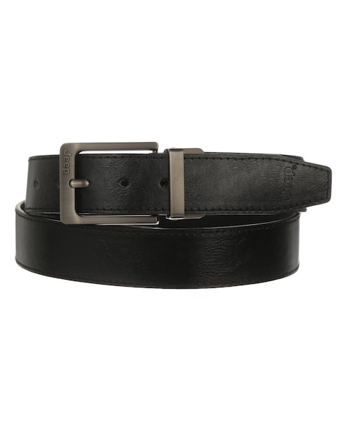 Cinturón Jeep de piel para hombre