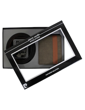 Set cinturón - cartera Pierre Cardin para hombre