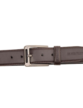 Cinturón Silver Plate sintético para hombre
