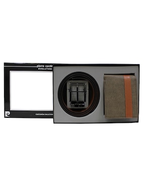 Set cinturón Pierre Cardín para hombre