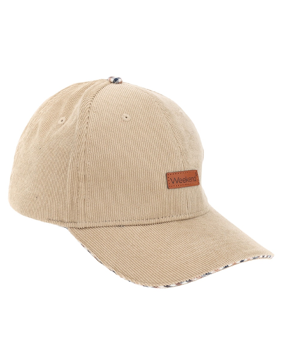 Gorra visera semicurva hebilla casual para hombre
